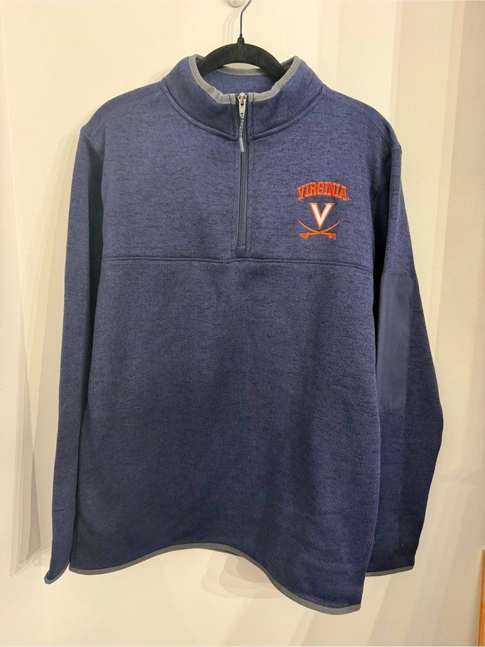 NWT Champion Men’s UVA Cavaliers Quarter-Zip Fleece Pullover - M